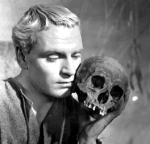 Laurence Olivier as Hamlet.
