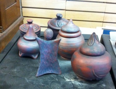 Michelle also makes smaller urns and keepsake mementoes.