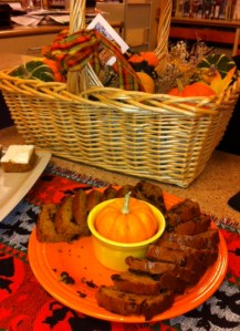 Seriously, all I really need when asked to attend an event is coffee and a lot of homemade baked goods! The bread, carrot cake bars, and cinnamon thing-ies were delicious!