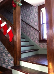 According to the museum, Judy and her two sisters would practice their performances on this staircase landing.