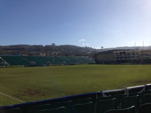 Just for context, the rugby stadium in Bath.