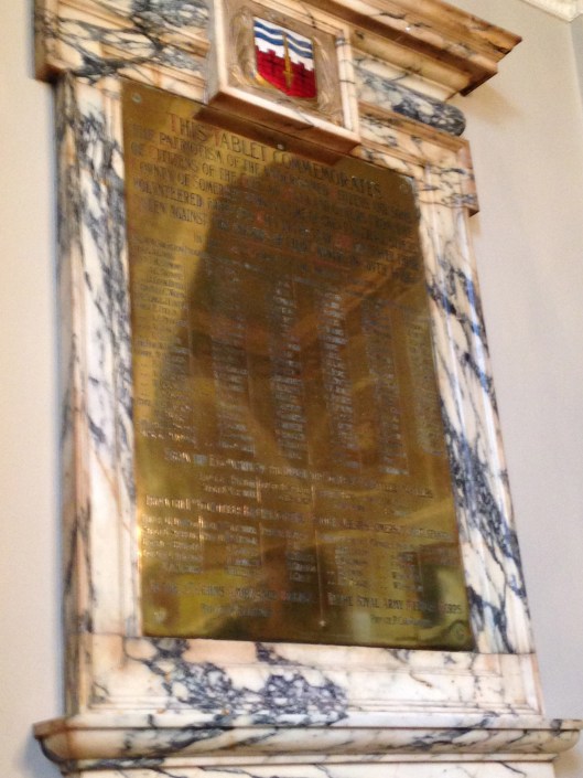 The text doesn't show up here, but it's a memorial to those who fought in the Boer Wars in Africa.