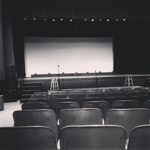 I think this auditorium on campus has been around a while. 