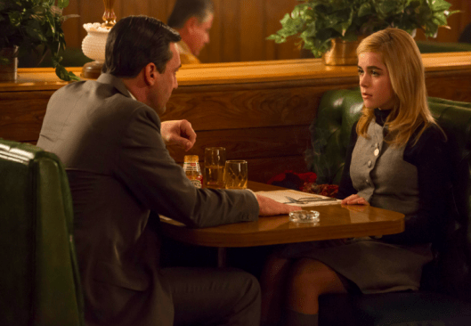 Don and Sally's diner scene from episode 2, after she attended a funeral.