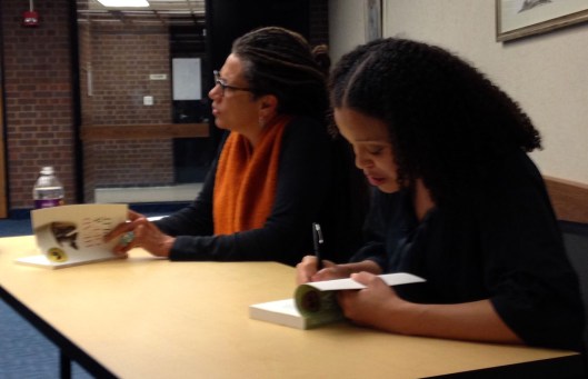 National Book Award winners Nikki Finney (left) and Jesmyn Ward visited Mankato on April 10 as part of the Good Thunder Reading Series.