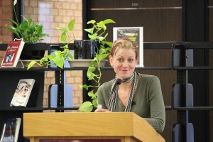 That's me, looking all teacher-ly. Don't I just look like I'm ready to talk about writing?! Photo courtesy of the University of Minnesota, Morris
