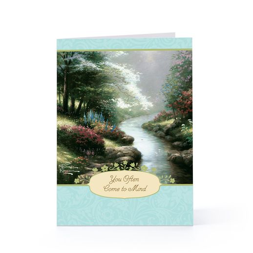 A Thomas Kinkade sympathy card available at Hallmark.