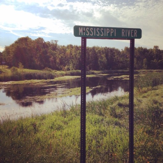 The Mississippi is not so mighty just a few miles from its headwaters. 