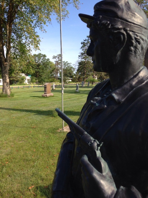 The Civil War soldier keeps watch. "1864" by Jurek Jakowicz.