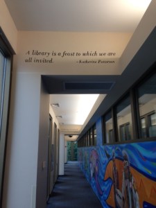 Corridor leading to Rochester Public Library.
