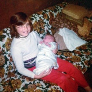 Renee and me. Renee is 9 years old here, and I look pretty tiny. 