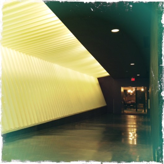 Photo by author. The tunnel connecting the library with the student union at MSU.