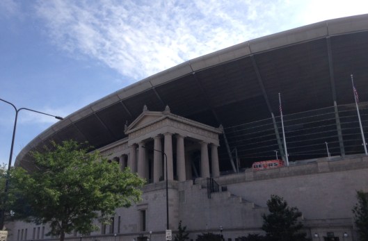 This football fan always likes seeing Soldier Field! Photo by author.