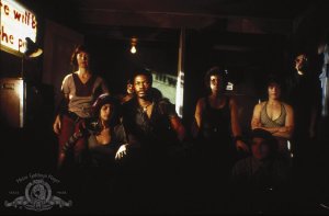 Dana Delaney (left), Ving Rhames (third from left), Frances Fisher (second from right). Kitty Swink (third from right) portrays Camilla Hall.